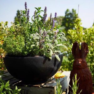 Polystone - Contemporary Hemisphere Bowl Planter