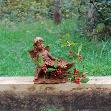 Cast Iron Tree Fairy Statue