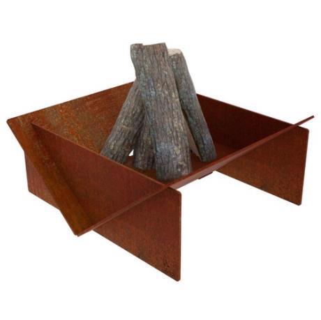 Corten Steel Minima Flat Pack Fire Pit