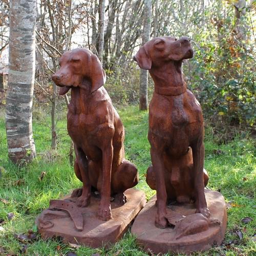 Cast Iron Sussex Gun Dog Statue - 830mm High