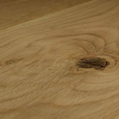 Solid Oak flooring - Rustic grade, Smooth, Untreated - 205 x 21 mm