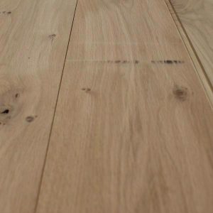 Solid Oak flooring - Rustic grade, Smooth, Untreated - 205 x 21 mm