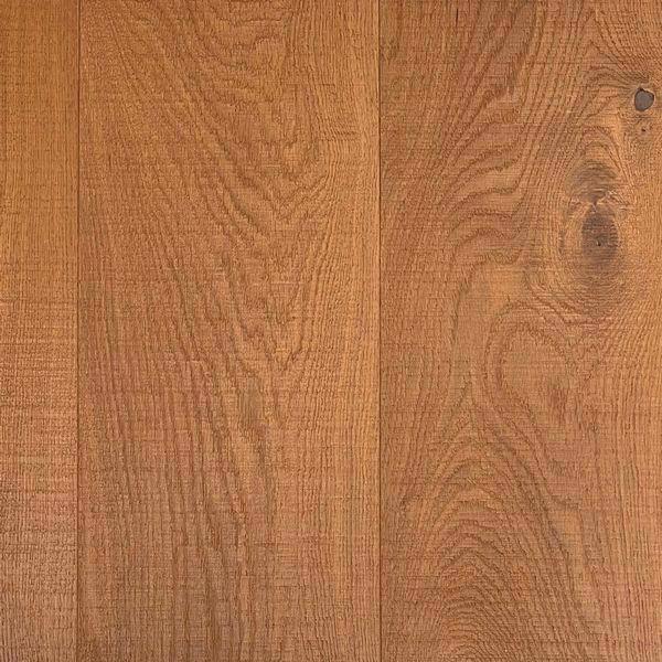 Engineered Oak flooring - Brushed-Saw-Marked, Wax-oiled Colour 9