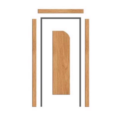 Oak pencil-round architrave