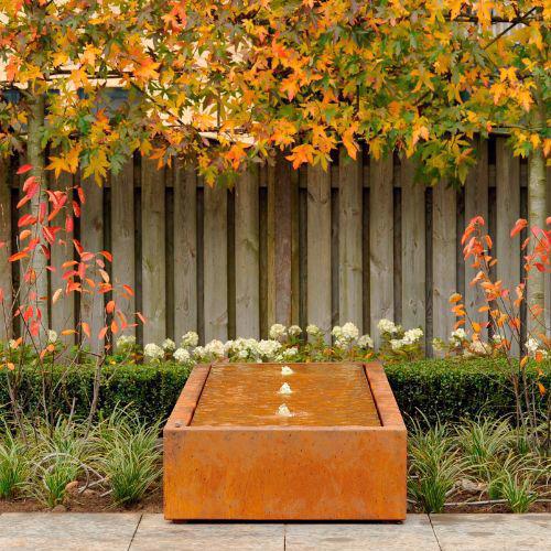 Corten Steel Somni Rectangle Water Table