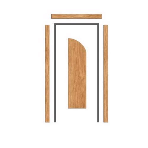 Oak bull-nose architrave