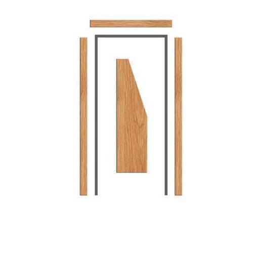 Oak chamfered architrave