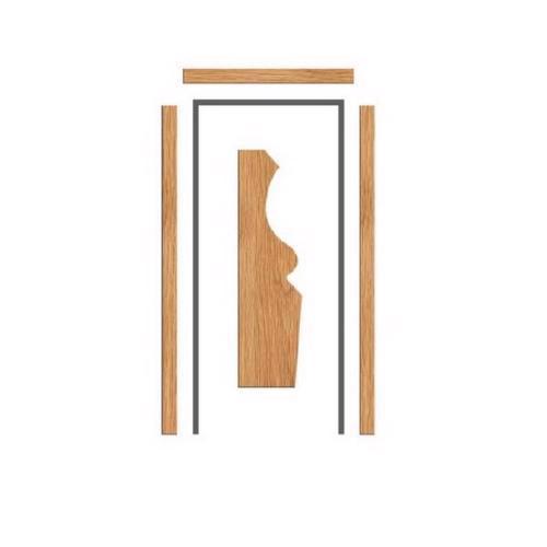 Oak ogee architrave