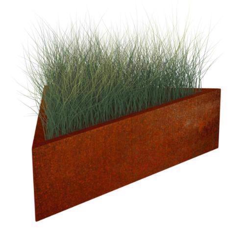 Corten Steel - Genus Triangular Raised Bed Planter