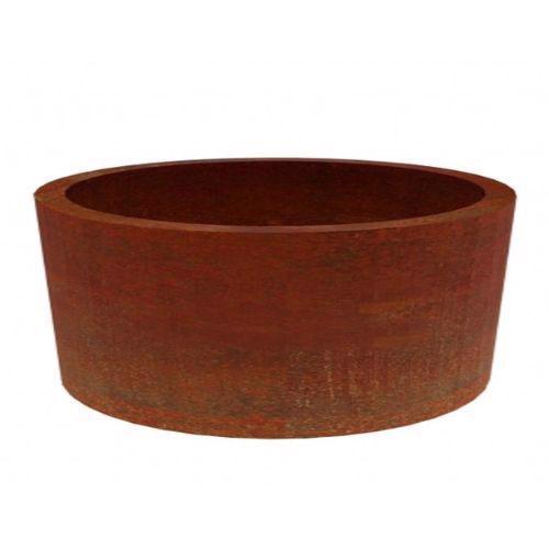 Corten Steel - Cylindro Low Cylinder Round Pot Planter