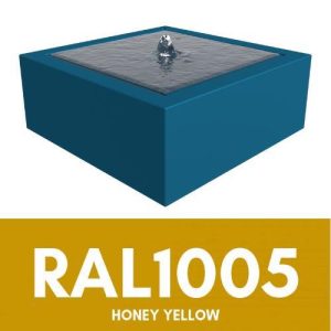 Aluminium Somni Water Table - RAL 1005 - Honey Yellow