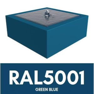 Aluminium Somni Water Table - RAL 5001 - Green Blue