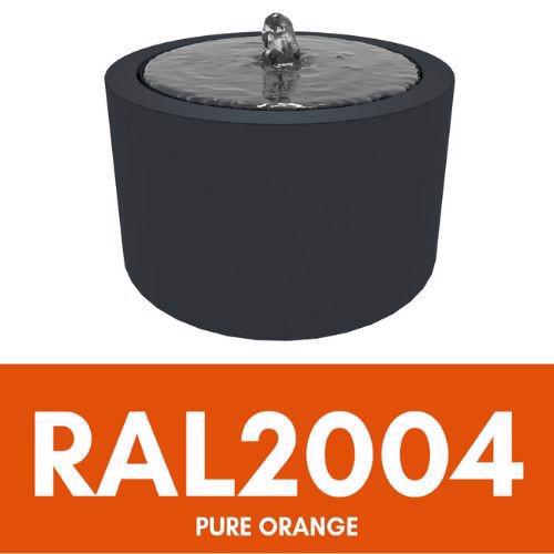 Aluminium Riple Round Water Table - RAL 2004 - Pure Orange