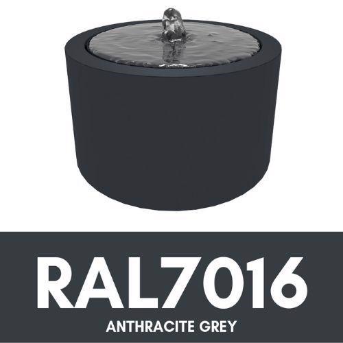 Aluminium Riple Round Water Table - RAL 7016 - Anthracite Grey