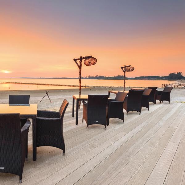 Millboard Decking Enhanced Grain Limed Oak