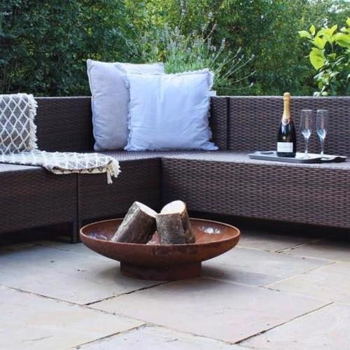 Flame Fire Pit 60cm - Rust