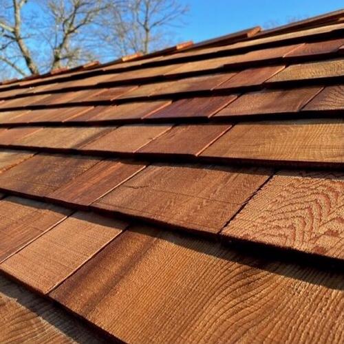 No. 2 Grade Red Label Western Red Cedar Shingles bundle