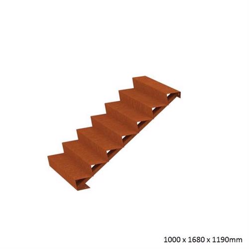 Corten Steel Steps (7 Steps)