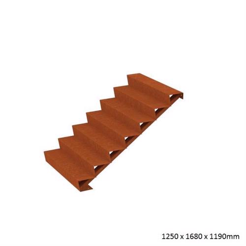 Corten Steel Steps (7 Steps)