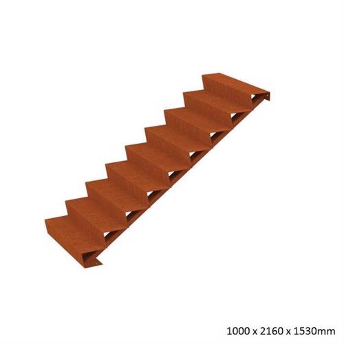 Corten Steel Steps (9 Steps)