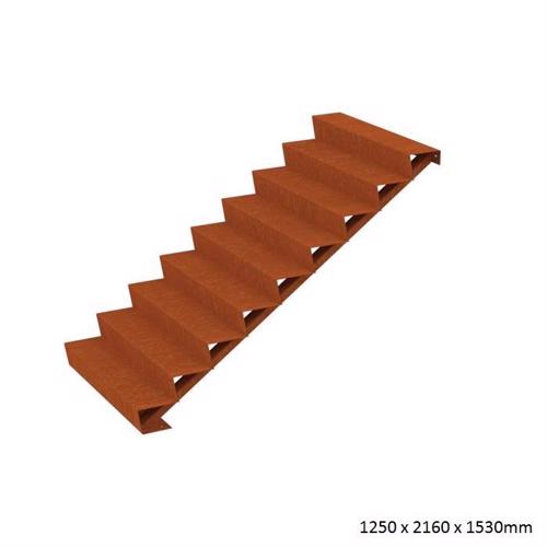 Corten Steel Steps (9 Steps)