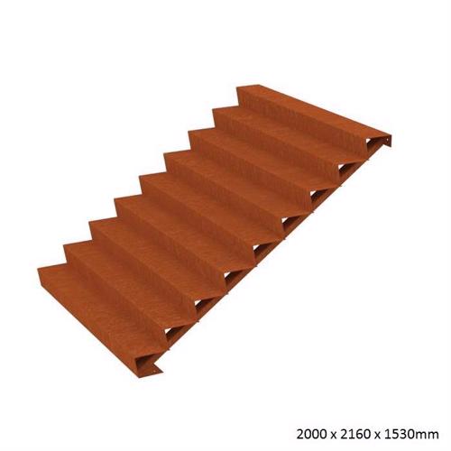 Corten Steel Steps (9 Steps)