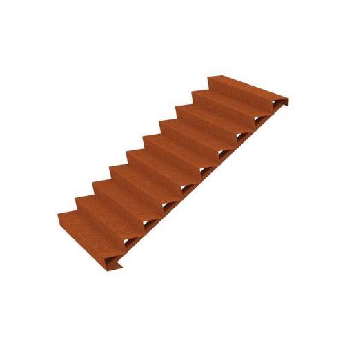 Corten Steel Steps (10 Steps)