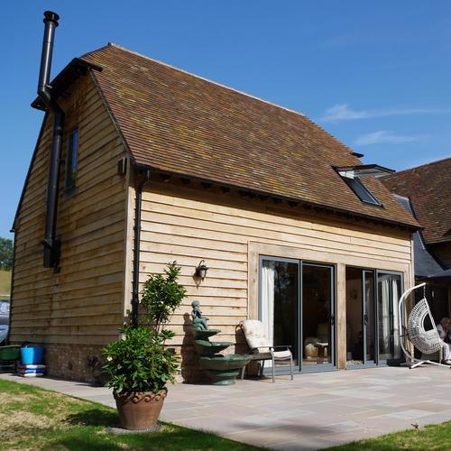 Oak square edge cladding