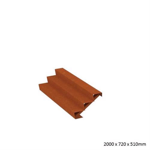 Corten Steel Steps (3 Steps)