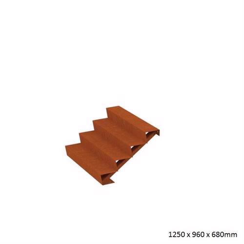 Corten Steel Steps (4 Steps)