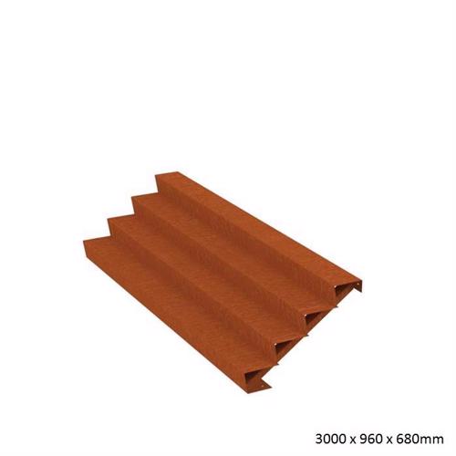 Corten Steel Steps (4 Steps)