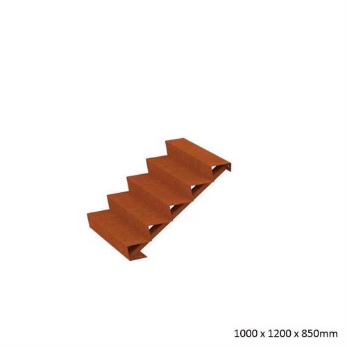 Corten Steel Steps (5 Steps)