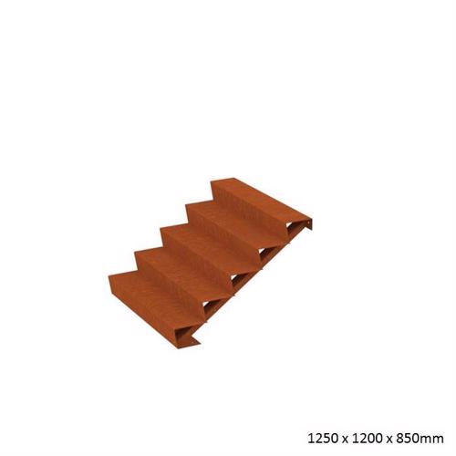 Corten Steel Steps (5 Steps)