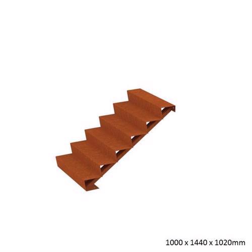 Corten Steel Steps (6 Steps)