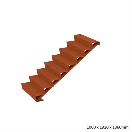 Corten Steel Steps (8 Steps)