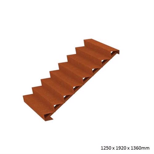 Corten Steel Steps (8 Steps)