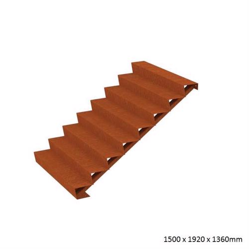 Corten Steel Steps (8 Steps)