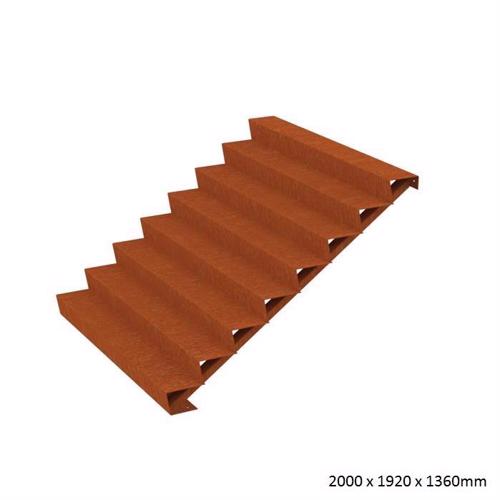 Corten Steel Steps (8 Steps)