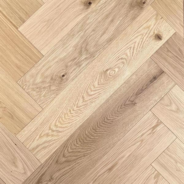 BURGHLEY Engineered Oak Herringbone flooring, UV Oiled