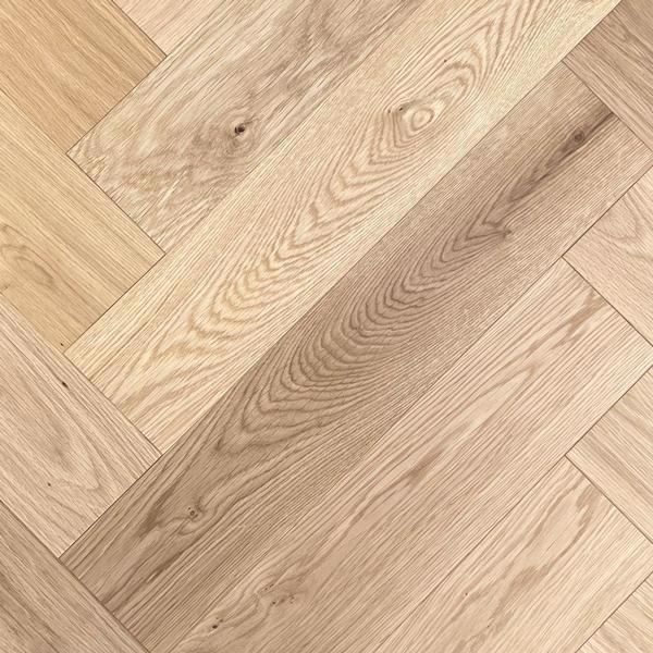 BURGHLEY Engineered Oak Herringbone flooring, UV Oiled
