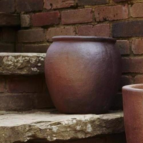 Ironstone - Tinaja Round Jar Planter