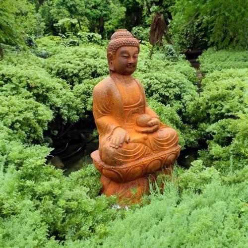 Cast Iron Serene Buddha Statue