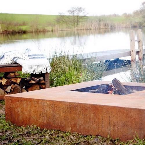 Corten Steel Flama Fire Table