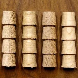 Solid Oak Tapered Plugs