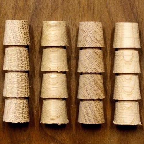 Solid Oak Tapered Plugs