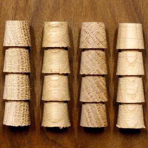 Solid Oak Tapered Plugs