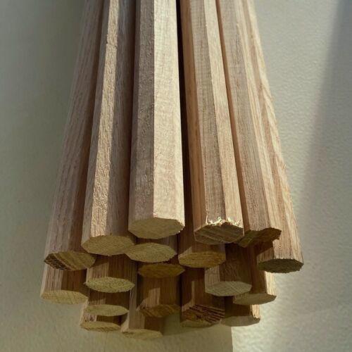 Solid Oak Octagonal Peg Wood Dowel