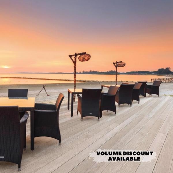 Millboard Decking Enhanced Grain Limed Oak