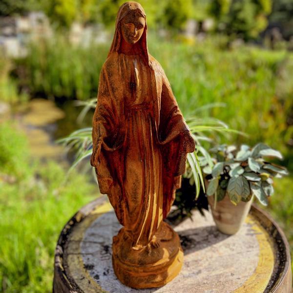 Cast Iron Virgin Mary Statue