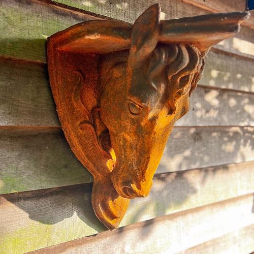 Cast Iron Horse Head Wall Hanging Statue